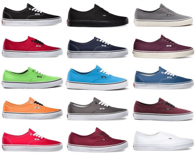 vans tutti i modelli